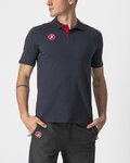 CASTELLI Kurzarm Fahrrad-Shirt - RACE DAY POLO - Schwarz