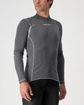 CASTELLI Langarm Fahrrad-Shirt - FLANDERS WARM - Grau