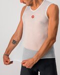 CASTELLI Ärmelloses Fahrrad-Shirt - PRO ISSUE - Weiß