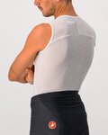 CASTELLI Ärmelloses Fahrrad-Shirt - PRO ISSUE - Weiß