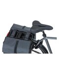 BASIL Fahrradtasche - URBAN DRY DOUBLE BAG - Grau