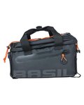 BASIL Fahrradtasche - MILES TARPAULIN - Schwarz/Orange