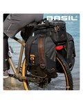 BASIL Fahrradtasche - MILES TARPAULIN - Schwarz/Orange