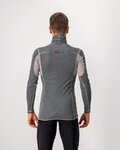 CASTELLI Langarm Fahrrad-Shirt - FLANDERS WARM NECK - Grau