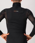 CASTELLI Langarm Fahrrad-Shirt - FLANDERS WARM NECK - Schwarz