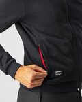 CASTELLI Kapuzenpullover - MILANO TRACK - Schwarz