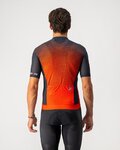 CASTELLI Kurzarm Fahrradtrikot - INSIDER - Orange/Rot