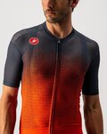 CASTELLI Kurzarm Fahrradtrikot - INSIDER - Orange/Rot