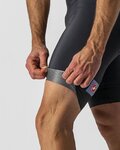 CASTELLI Kurze Fahrradhose mit Trägern - ENTRATA - Schwarz