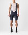 CASTELLI Kurze Fahrradhose mit Trägern - ENTRATA - Blau