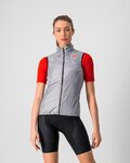 CASTELLI Fahrradweste - ARIA W VEST - Silber