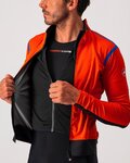 CASTELLI Fahrrad-Thermojacke - ALPHA ROS 2 LIGHT - Orange/Rot