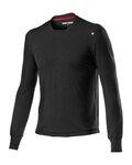 CASTELLI Langarm Fahrrad-Shirt - MERINO LS TEE - Schwarz