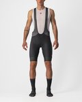 CASTELLI Kurze Fahrradhose mit Trägern - ENDURANCE 3 - Schwarz