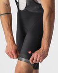 CASTELLI Kurze Fahrradhose mit Trägern - ENDURANCE 3 - Schwarz