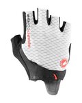 CASTELLI Fingerlose Fahrradhandschuhe - ROSSO CORSA PRO - Weiß