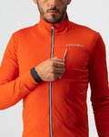 CASTELLI Fahrrad-Thermojacke - GO - Orange/Rot