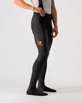 CASTELLI Lange Fahrradhose mit Trägern - VELOCISSIMO 5 - Schwarz/Rot