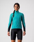 CASTELLI Winddichte Fahrradjacke - UNLIMITED W PUFFY - Türkis