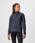 CASTELLI Fahrrad-Regenjacke - COMMUTER W REFLEX - Blau