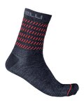 CASTELLI Klassische Fahrradsocken - GO 15 - Blau