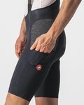 CASTELLI Kurze Fahrradhose mit Trägern - FREE UNLIMITED - Schwarz