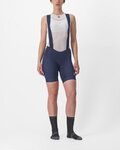 CASTELLI Kurze Fahrradhose mit Trägern - ENDURANCE W - Blau