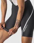CASTELLI Kurze Fahrradhose mit Trägern - VELOCISSIMA 3 - Schwarz