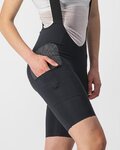 CASTELLI Kurze Fahrradhose mit Trägern - FREE UNLIMITED W - Schwarz