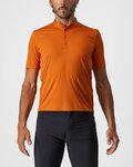CASTELLI Kurzarm Fahrrad-Shirt - TECH 2 POLO - Orange