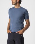 CASTELLI Kurzarm Fahrrad-Shirt - TECH 2 TEE - Blau