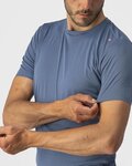 CASTELLI Kurzarm Fahrrad-Shirt - TECH 2 TEE - Blau
