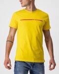 CASTELLI Kurzarm Fahrrad-Shirt - VENTAGLIO TEE - Gelb