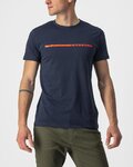 CASTELLI Kurzarm Fahrrad-Shirt - VENTAGLIO TEE - Blau