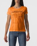 CASTELLI Kurzarm Fahrrad-Shirt - BELLAGIO TEE - Orange