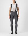 CASTELLI Lange Fahrradhose mit Trägern - FREE AERO RC W DT - Grau