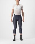 CASTELLI 3/4 lange Fahrradhose ohne Träger - VELOCISSIMA THERMAL - Blau