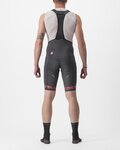CASTELLI Kurze Fahrradhose mit Trägern - FREE AERO RC CLASSIC - Grau/Rosa