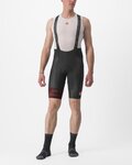 CASTELLI Kurze Fahrradhose mit Trägern - FREE AERO RC KIT - Schwarz/Rot