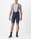CASTELLI Kurze Fahrradhose mit Trägern - FREE AERO RC KIT - Blau/Weiß