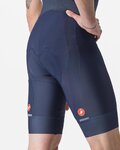 CASTELLI Kurze Fahrradhose mit Trägern - ENTRATA 2 - Blau