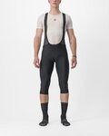 CASTELLI 3/4 lange Fahrradhose mit Träger  - ENTRATA 2 - Schwarz