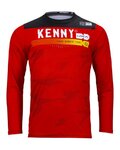 KENNY Langarm Fahrradtrikot für den Sommer - ELITE - Rot