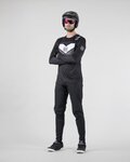 KENNY Langarm Fahrradtrikot für den Sommer - PROLIGHT - Schwarz/Weiß