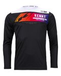 KENNY Langarm Fahrradtrikot für den Sommer - ELITE KID - Schwarz/Weiß