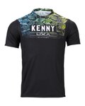 KENNY Kurzarm Fahrradtrikot - CHARGER - Schwarz/mehrfarbig
