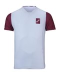 KENNY Kurzarm Fahrradtrikot - INDY 25 - Weiß/bordeaux