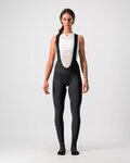 CASTELLI Lange Fahrradhose mit Trägern - MENO WIND W - Schwarz