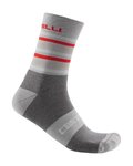 CASTELLI Klassische Fahrradsocken - GREGGE 15 - Grau