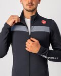 CASTELLI Langarm Fahrradtrikot für den Winter - PURO 3 - Anthrazit